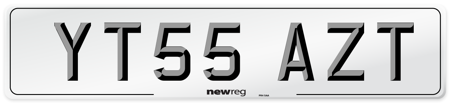 YT55 AZT Number Plate from New Reg